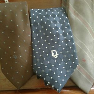 3 Christian Dior Ties